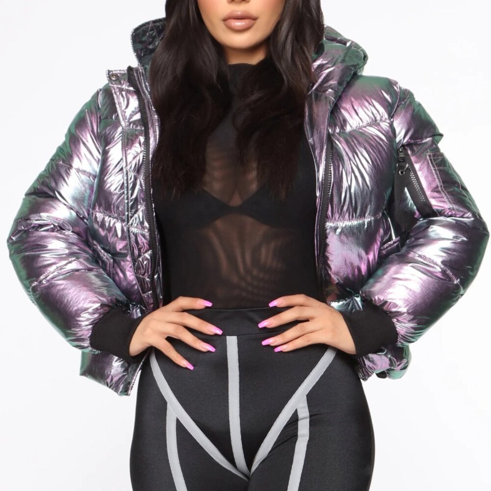 Cold Streets Puffer Jacket - Iridescent